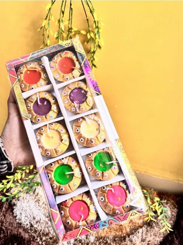 Jewel-Tone Diya Gift Box