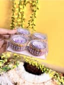 Lavender Rose Candle Quartet 1