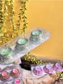 Green Rose Candle Trio 2