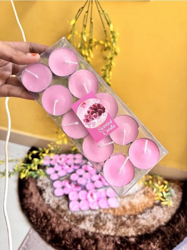 Pink Tealight Candle Pack