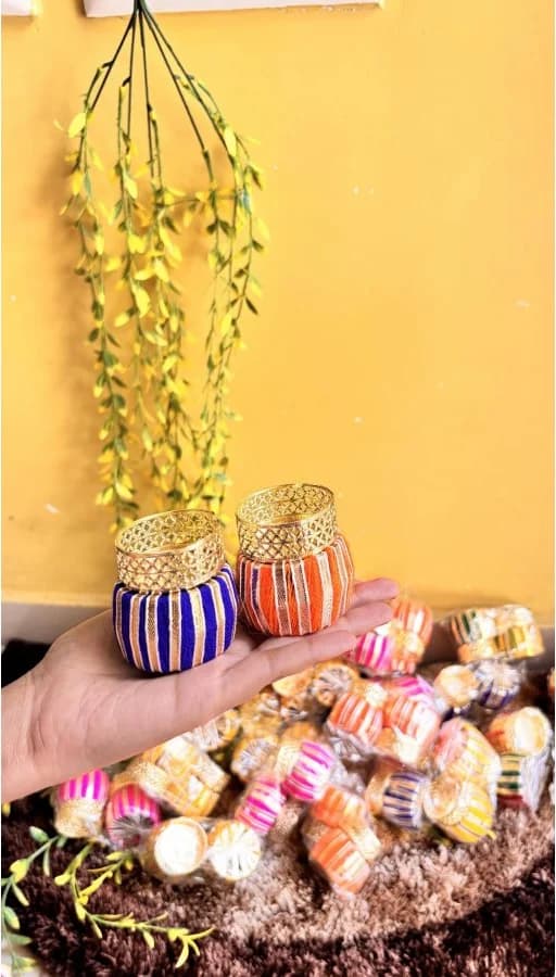 Jewel-Tone Potli Holder Pair